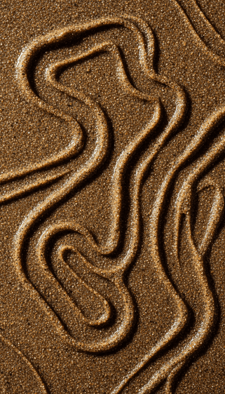Detalle macro de la textura de arena incrustada en el acrílico
